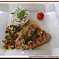 Longe de thon sauce vierge