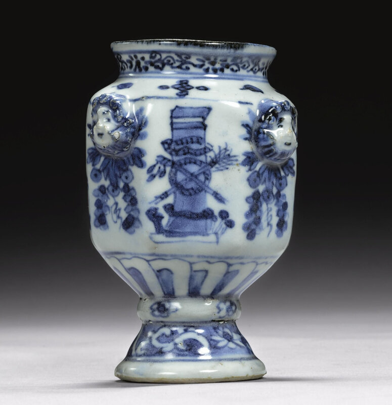 A rare blue and white jar for the Portuguese market, circa 1610-30
