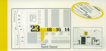 © 1990 François-Noël TISSOT Une Identité Pour Demain ® Aubergenville RENAULT Usine Pierre LEFAUCHEUX à Flins Accès des livraisons Porte Nord-Ouest