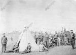soldats prussiens au camp de prisonniers Wahner Heide bei Köln
