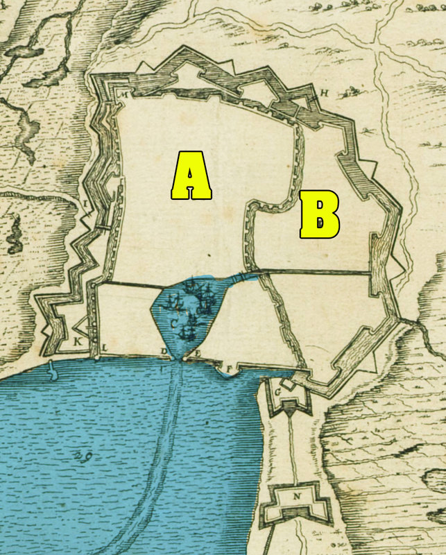 siège 1628 Plan de la Rochelle