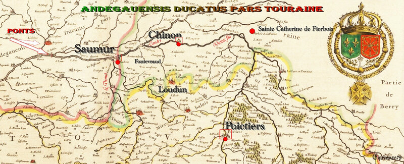 Andegauensis ducatus pars touraine La Loire et les fleuves de la Gaule romaine