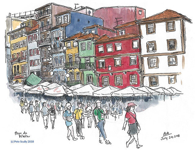 Pete Scully,Porto,Praça Ribeira