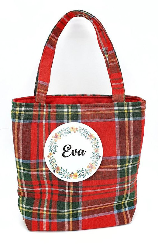 tote bag tissu écossais