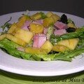 Salade au jambon et à l'ananas, vinaigrette à l'érable, sans gluten et sans lactose