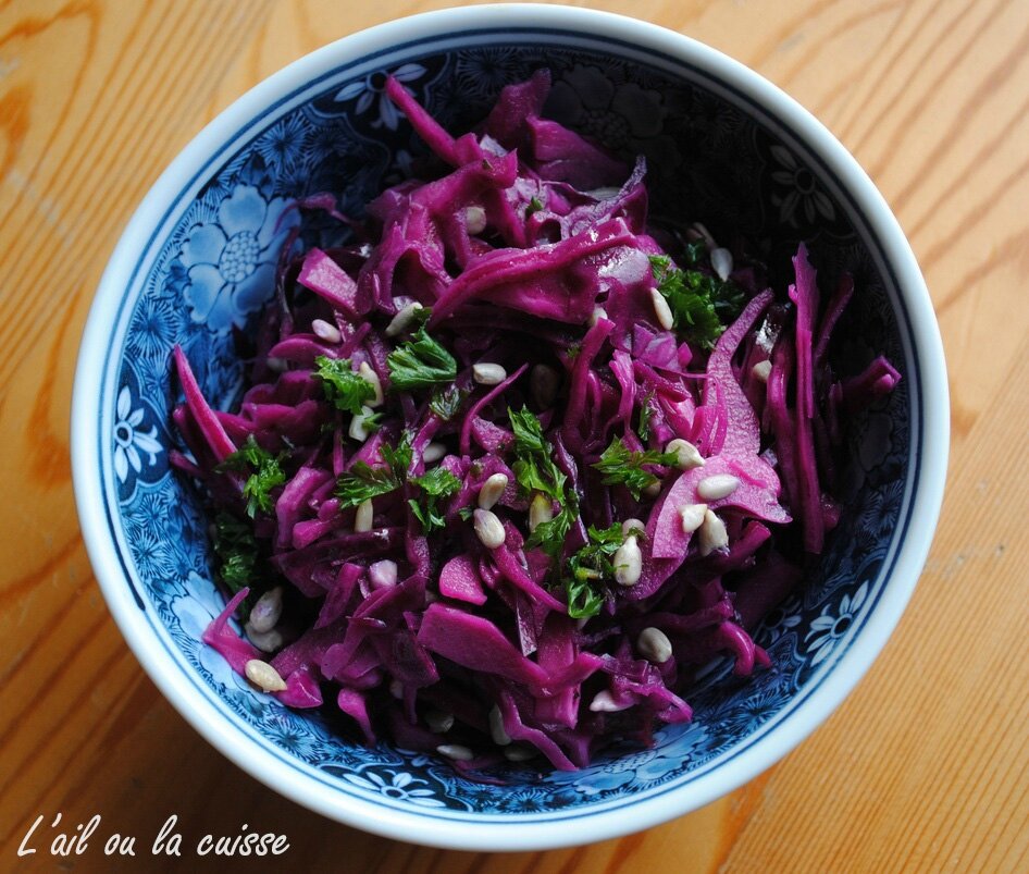 Salade De Chou Rouge L Ail Ou La Cuisse