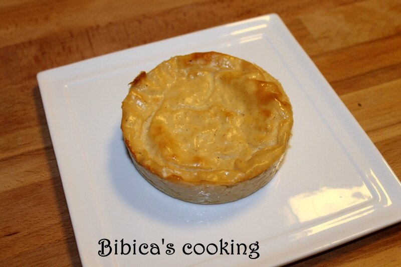 Petits flans pâtissiers sans pâte au Cooking Chef {empreintes grands ronds Demarle} haut