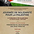 Journée de solidarité pour la palestine