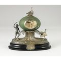 An impressive silver mounted presentation emu egg inkwell by j. m. wendt, adelaide, circa 1880
