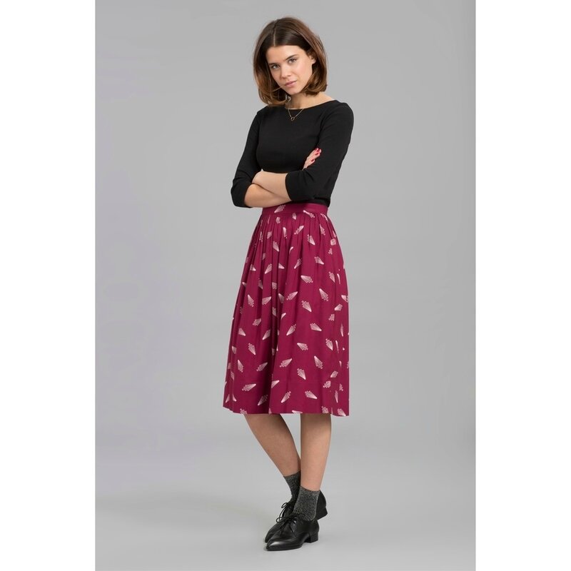 jupe bordeaux