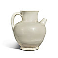 A small 'Xing' white-glazed ewer, Tang dynasty