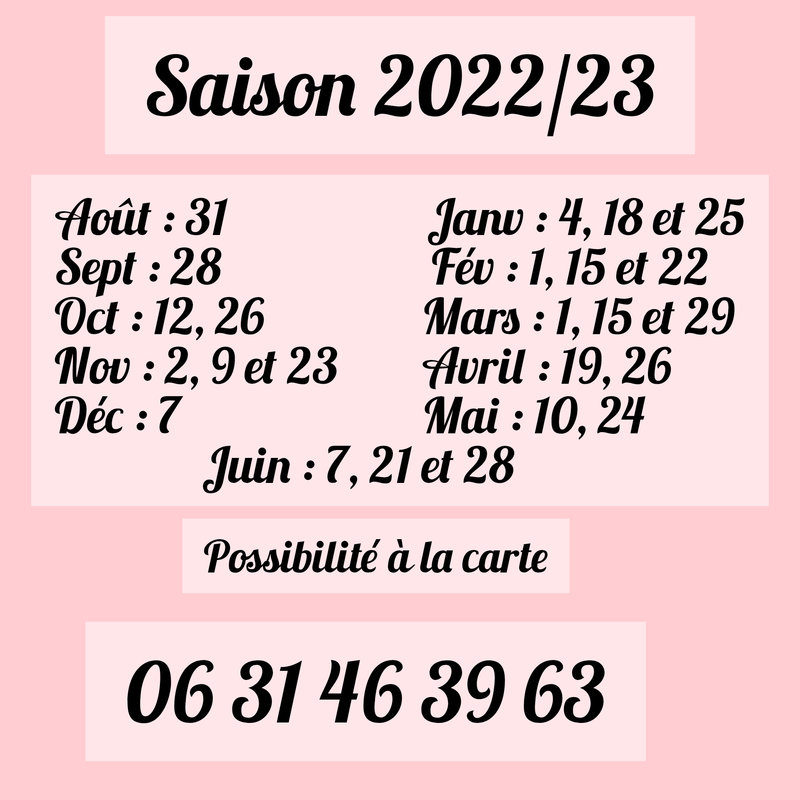 Date ATELIER 2022-2023