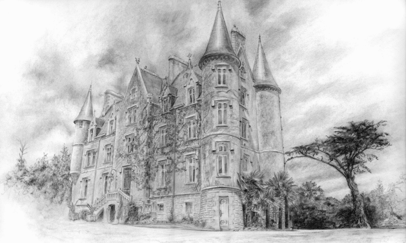 Chateau De Kerambleiz Photo De Peinture Croquis Maxime Moal