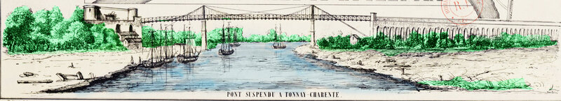 Pont suspendu de Tonnay Charente