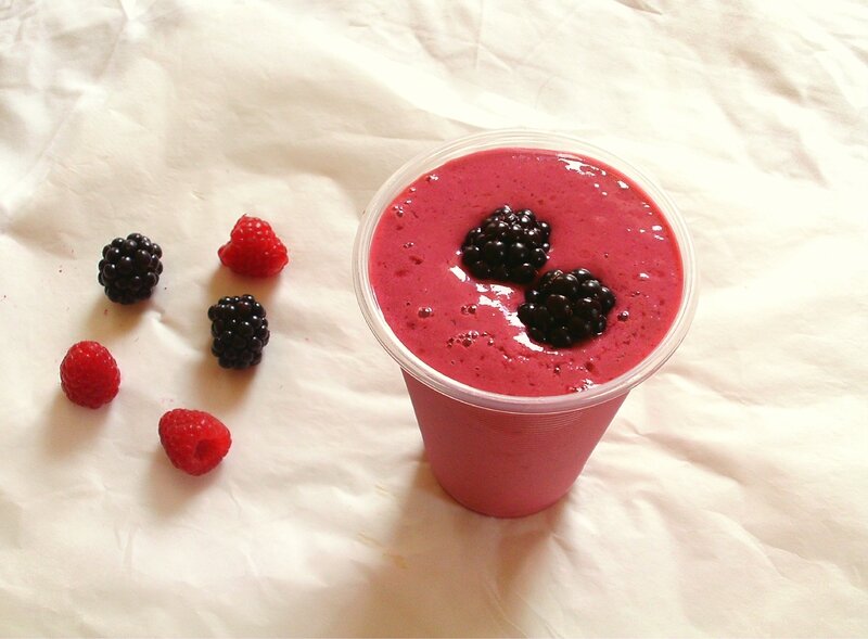 smoothie aux fruits rouge 2