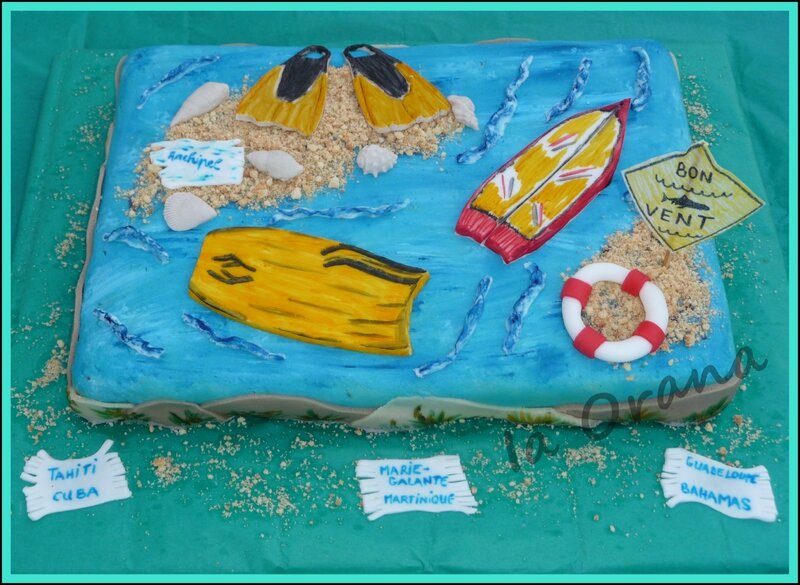 Gateau Surf Surf Cake Mes Petits Gateaux Rigolos