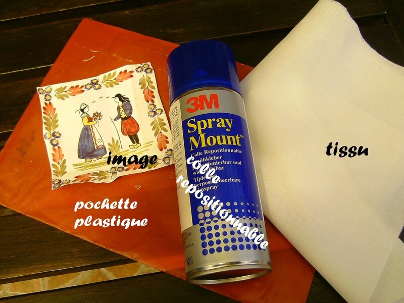 Tuto transfert sur tissu Corinne suit son fil