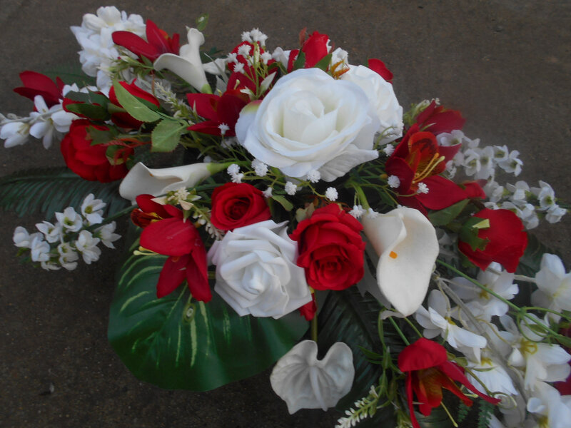 Composition florale artificielle - Cimetière - Décoration de mariage