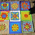 Poésie soleils couchants de verlaine illustrée par les enfants