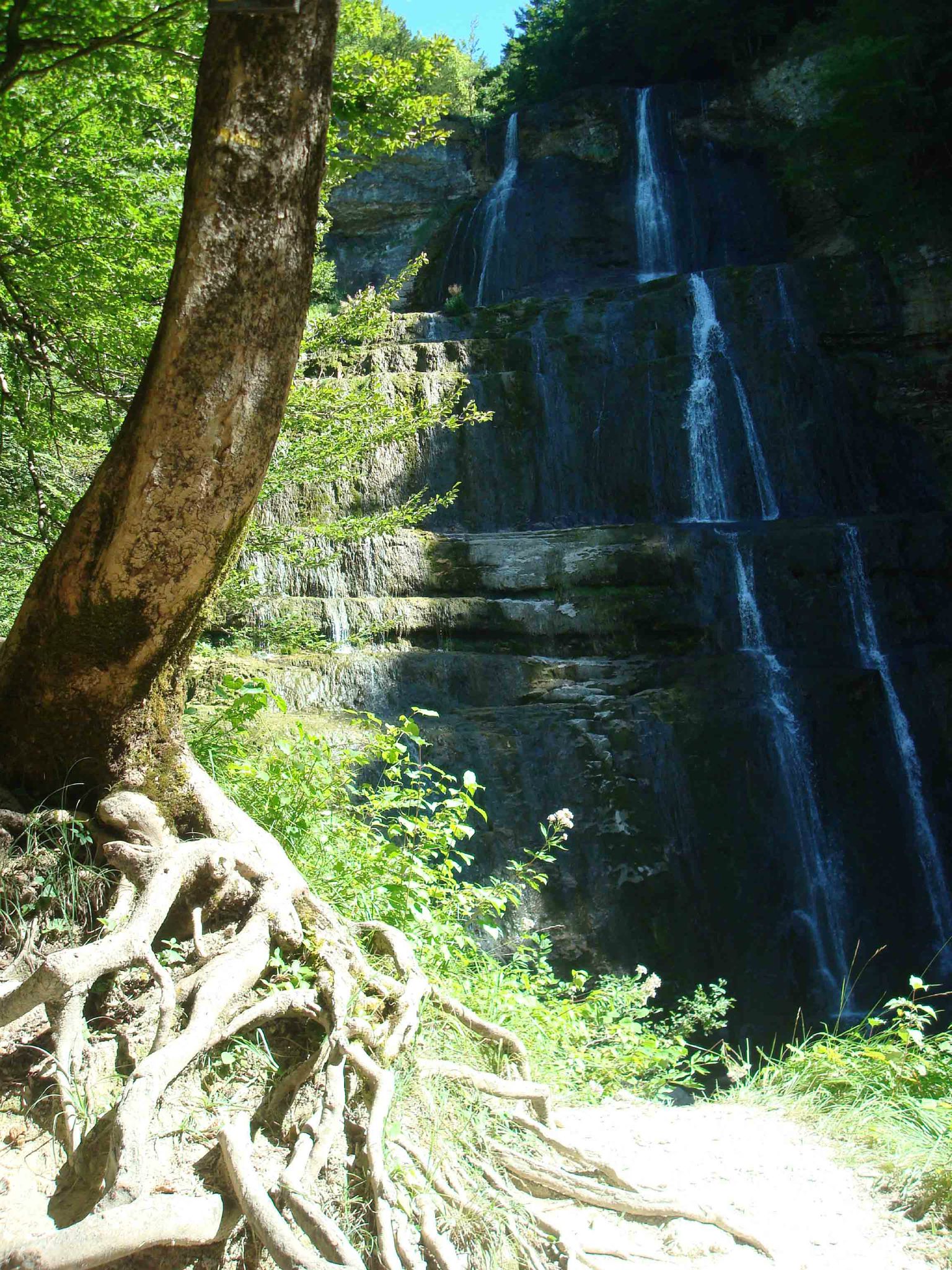 L'éventail - cascade du Hérisson Jura