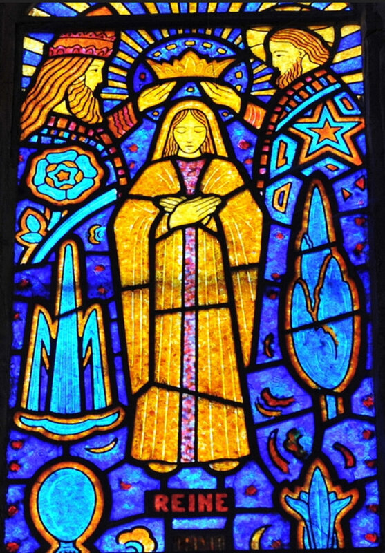Couronnement de Marie, par Decorchemont, église d'Etrepagny