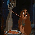 Gifs animation La belle et le Clochard + images