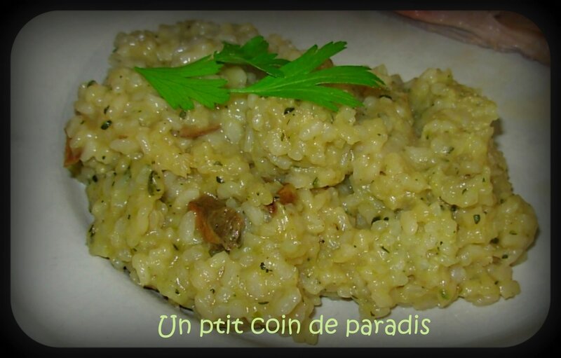 risotto courgettes cèpes sicacoco