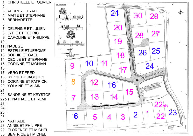 plan du lotissement album  lotissement le brouguet