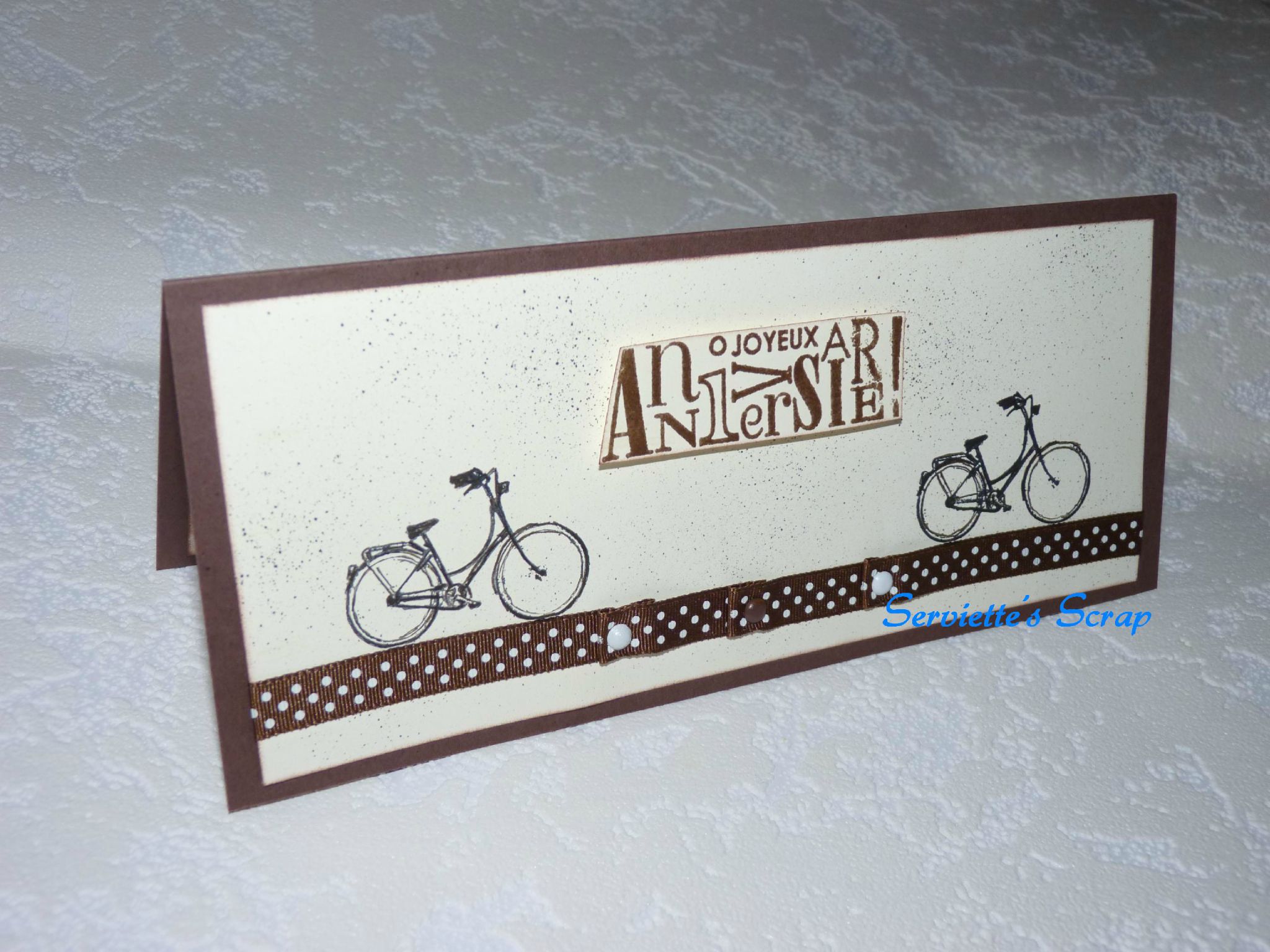 Carte Anniversaire Romain Serviette S Scrap