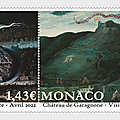 Les emissions 2022 de timbres a monaco 