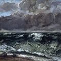 Courbet, la mer orageuse...