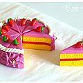 Gâteau aux fraises (fimo)