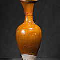 Vase à col évasé, chine, dynastie liao, 10°-12° siècles