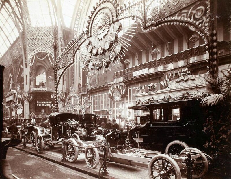 Le Salon de l'automobile au Grand-Palais - 7 au 23 décembre 1906 Le stand des Frères Renault
