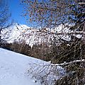 Paysage neige et montagne Hautes-Alpes SuperDevoluy