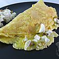 Omelette aux fleurs d'acacia