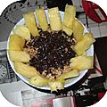 Porridge chaud chocolat/ananas