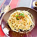 Spaghetti pissaladière