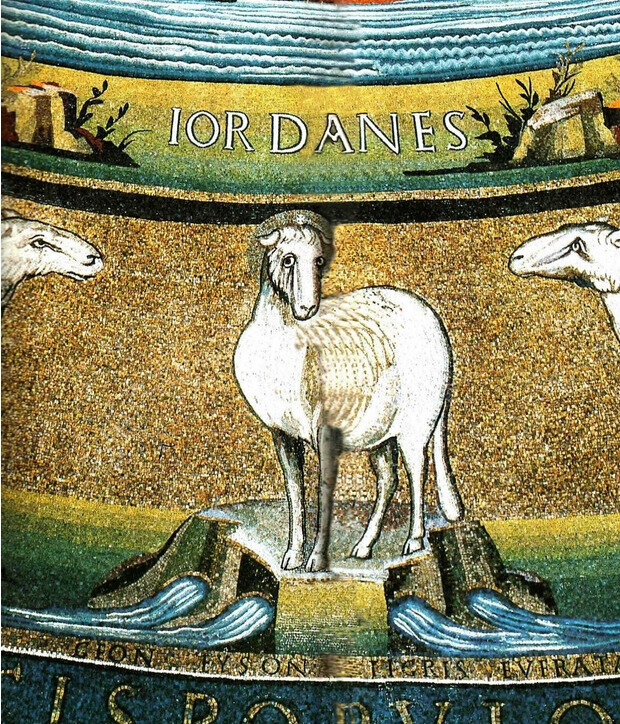 agneau mystique, église Sts-Cosme-et-Damien Rome