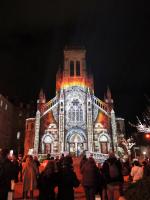 Biarritz, BIarritz en lumières 2019, église Sainte Eugénie (64)