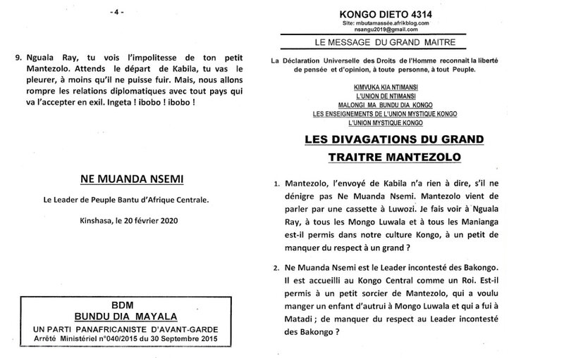 LES DIVAGATIONS DU GRAND TRAITRE MANTEZOLO a