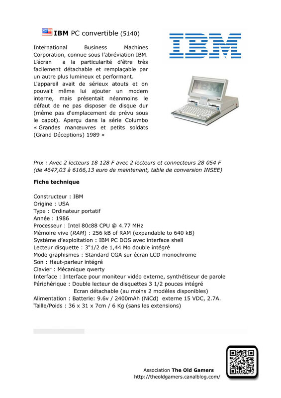 IBM PC convertible -1