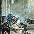 Merlette, scène de la guerre, bataille 1880