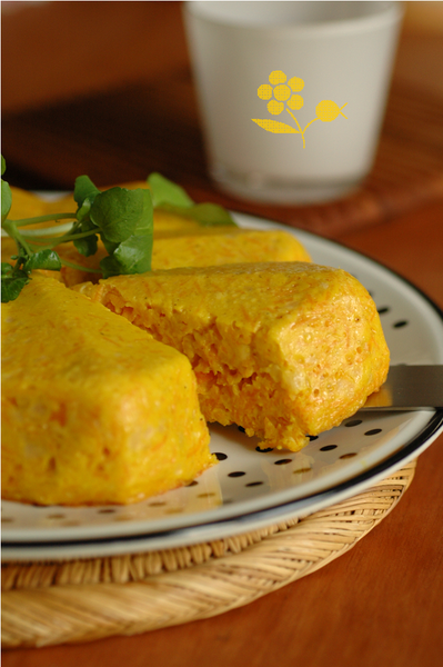 Terrine carottes-emmental-curry