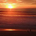 Anglet, Vent d'Ouest, coucher de soleil 4 et surfeurs, avril 2016 (64)
