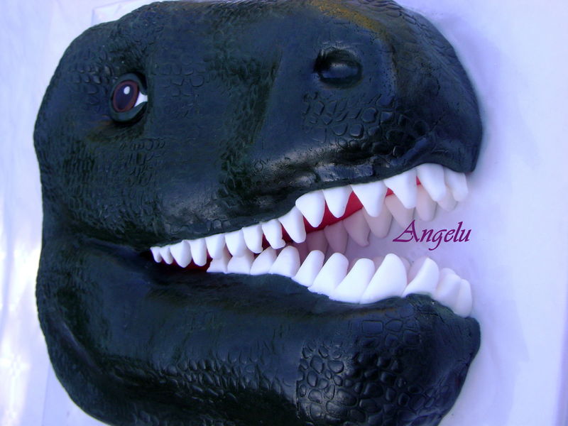 Gâteau dinosaure T-rex - Le blog de Marieambre