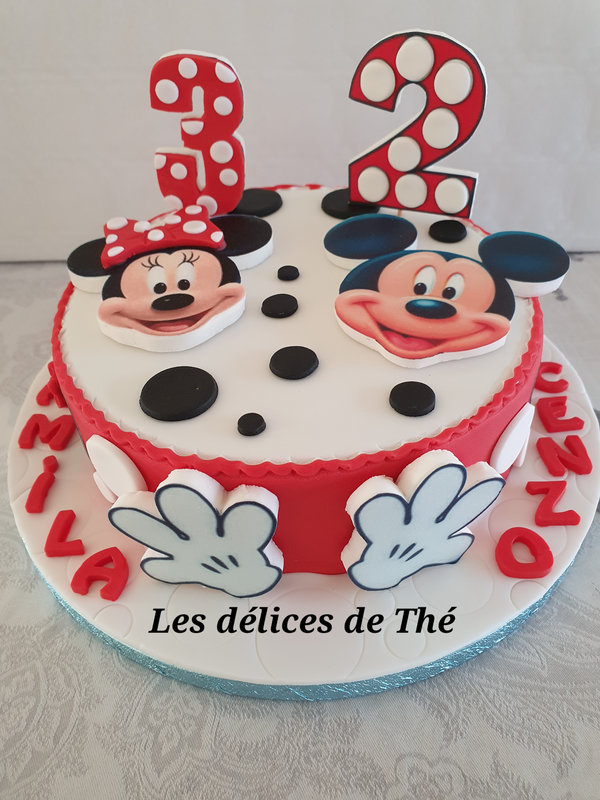 Mickey Minnie sponge cake ganache chocolat noir 03 12 2021 (20)