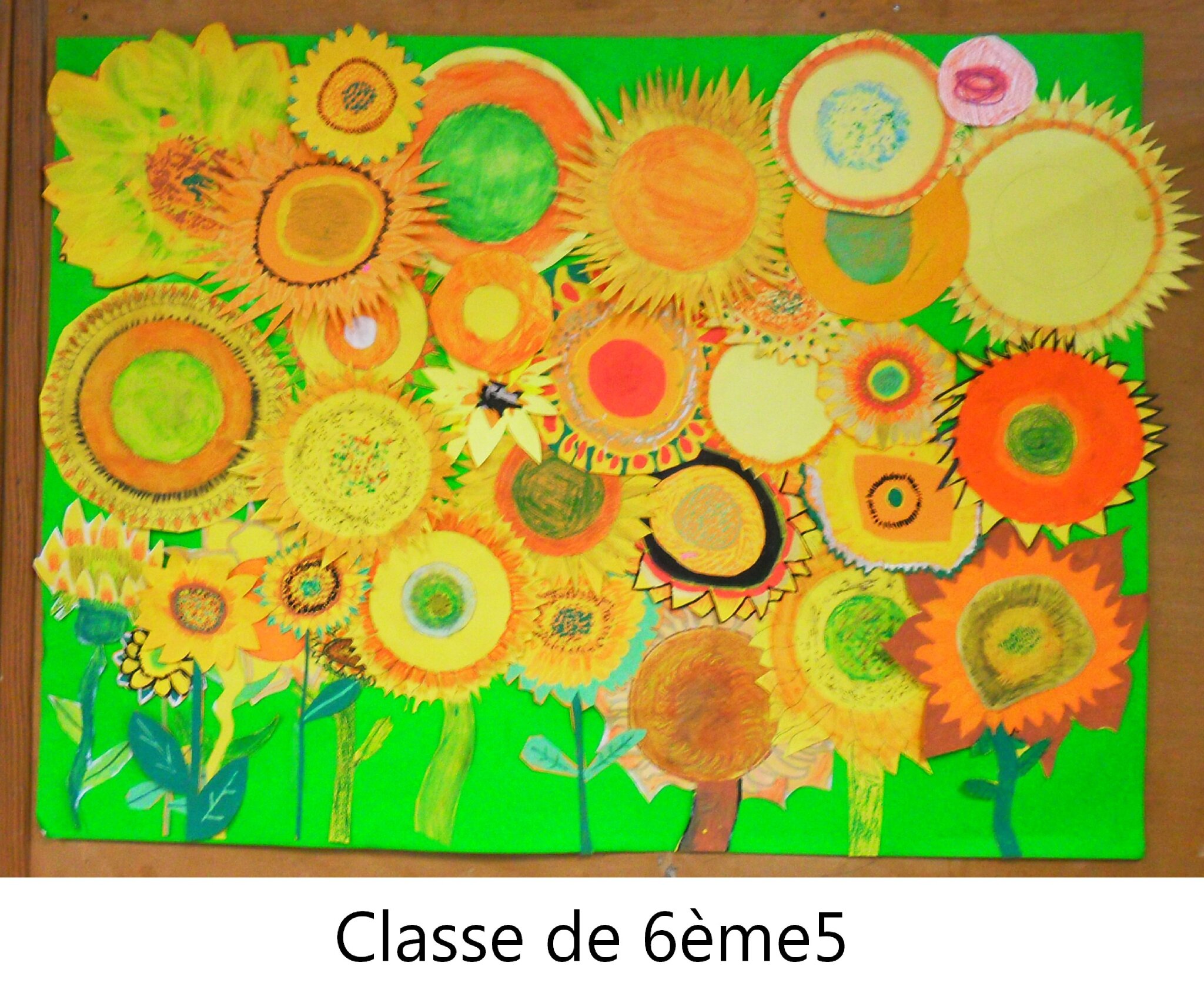 Les Tournesols De Van Gogh Exploitation Cycle 3 Tournesols (6ème) - le blog des arts plastiques au collège andré