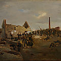 Dupray, Les fusiliers marins à l'attaque du Bourget