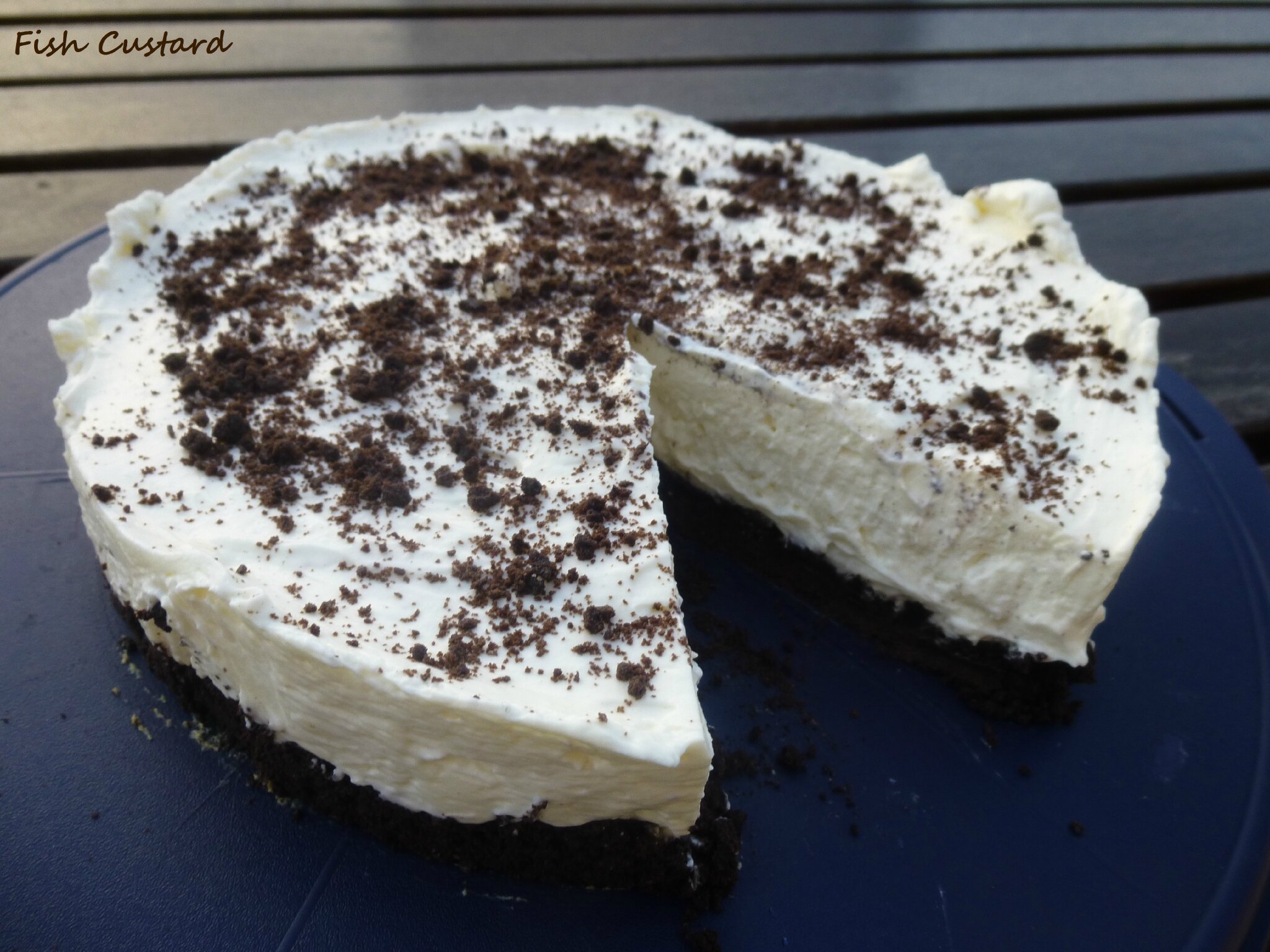 Cheesecake Aux Oreo Sans Cuisson Fish Custard